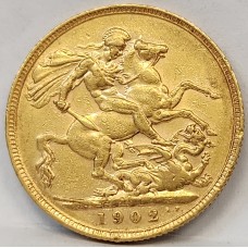 AUSTRALIA 1901 . ONE 1 SOVEREIGN . PERTH . GOLD